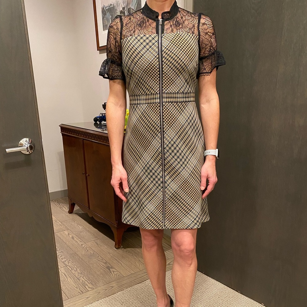 Maje lace & tweed dress. Pure Parisian style (purchased at Maje in Paris).